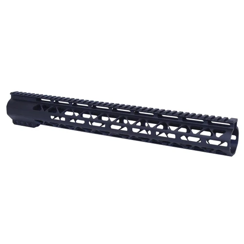 Guntec USA GT-16.5ALC-308 Guntec USA GT-16.5ALC-308 16.5" AIR-LOK Series M-LOK Compression Free Floating Handguard With Monolithic Top Rail (.308 Cal) (Anodized Black) GT-16.5ALC-308