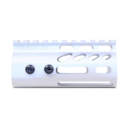 Guntec USA GT-4MLK-CLEAR Guntec USA GT-4MLK-CLEAR 4" Ultra Lightweight Thin M-LOK Free Floating Handguard With Monolithic Top Rail (Anodized Clear) GT-4MLK-CLEAR