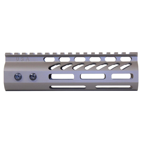  Guntec USA GT-675MLK-FDE 6.75" ULtra Lightweight Thin M-LOK Free Floating Handguard With Monolithic Top Rail (Flat Dark Earth) 