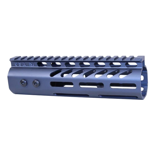 Guntec USA GT-7MLK-308-GREY Guntec USA GT-7MLK-308-GREY 7" Ultra Lightweight Thin M-LOK System Free Floating Handguard With Monolithic Top Rail (.308 Cal) (Anodized Grey) GT-7MLK-308-GREY