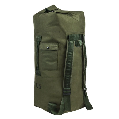 NcStar NcSTAR CVDF2989G Large Duffel Bag, olive green military-style travel and gear bag with multiple pockets and adjustable straps.