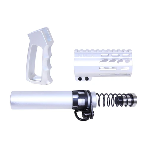 Guntec USA MICRO-P-SET-CLEAR Guntec USA MICRO-P-SET-CLEAR 223/5.56 Rifle Micro Pistol Furniture Set (Anodized Clear) MICRO-P-SET-CLEAR