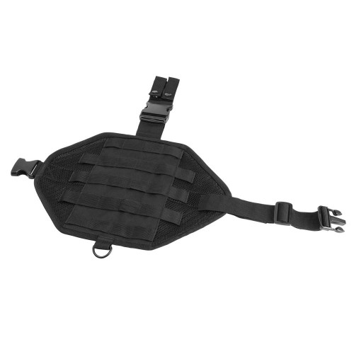 NcStar NcSTAR CVDLMP2952B Drop Leg Molle Panel, tactical black drop leg MOLLE panel with adjustable straps and multiple MOLLE webbing for attaching gear.