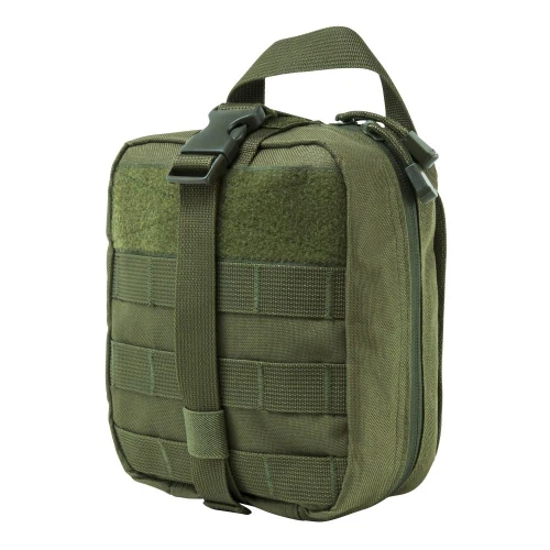NcStar NcSTAR CVEMT2970G Molle EMT Pouch, green tactical medical emergency bag with MOLLE straps and durable zipper closure.