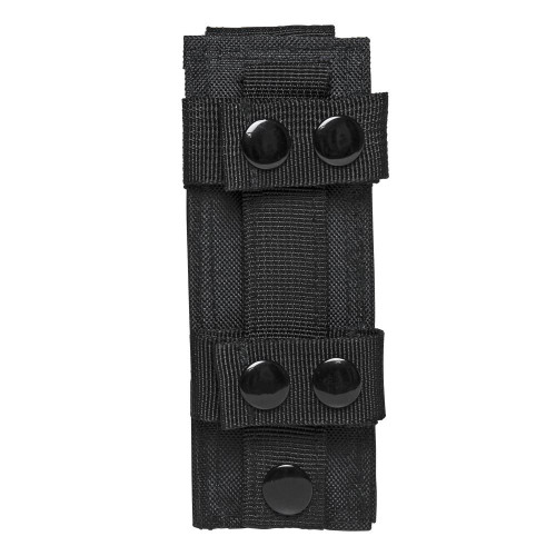 NcStar NcSTAR CCVPPH2991B 9mm Single Magazine Pouch, black tactical magazine holder with snap closure buttons.