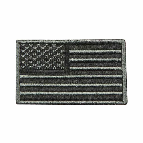 NcStar CVUSAE3028B NcSTAR CVUSAE3028B USA Flag Patch Embroid - Black/Gray CVUSAE3028B