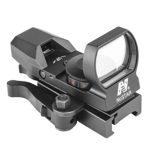 NcStar D4RGBQ NcSTAR D4RGBQ Red & Green Reflex Sight With 4 Reticles And Qr Mount - Black D4RGBQ
