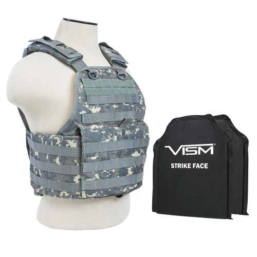 NcStar BSCVPCV2924D-A Vism By Ncstar BSCVPCV2924D-A Plate Carrier Vest With 10"X12' Level Iiia Shooters Cut 2X Soft Ballistic Panels BSCVPCV2924D-A