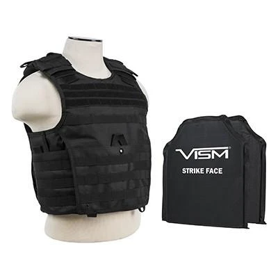 NcStar BSCVPCVXL2963B-A Vism By Ncstar BSCVPCVXL2963B-A Expert Plate Carrier Vest (2Xl+) With 10"X12" Level Iiia Shooters Cut 2X Soft Ballistic Panels BSCVPCVXL2963B-A