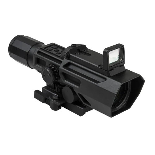 NcStar VADOBP3942G NcSTAR VADOBP3942G Gen3 Ado 3-9X42 42Mm Blue/Red Ill P4 Sniper W/Flip Up Red Dot Scope VADOBP3942G