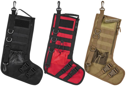 NcStar CNSTKG2986 NcSTAR Tactical Christmas Stockings w/Handle 3 Colors CNSTKG2986