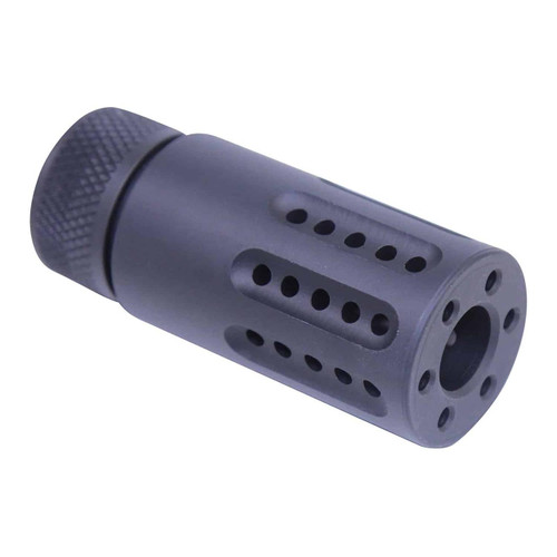  Guntec USA 1326-MB-P-S Micro Slip Over Barrel Shroud With Multi Port Muzzle Brake (Anodized Black) 
