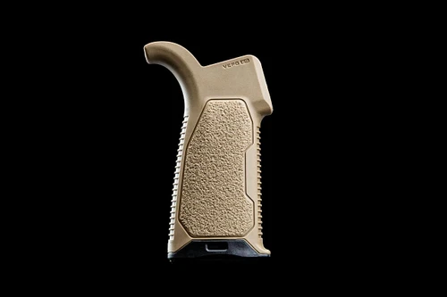 Strike Industries SI-AR-OMPG-15-FDE Strike Industries SI-AR-OMPG-15-FDE AR Overmolded Enhanced Pistol Grip (15-Degree) in FDE SI-AR-OMPG-15-FDE