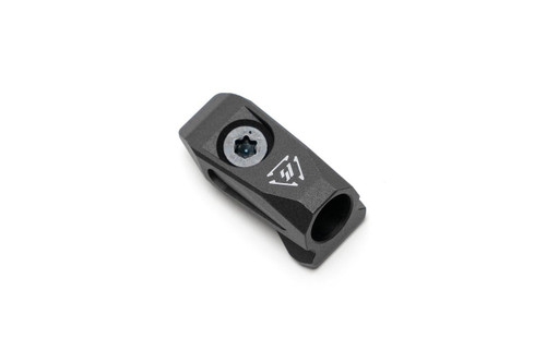 Strike Industries SI-LINK-AQD-BK LINK Angled QD Mount in Black, close-up view showing the mount's compact design with a black finish and mounting screw.