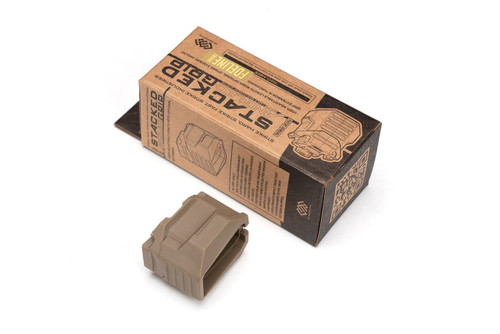  Strike Industries SI-AR-CMS-SAF-FDE  Stacked Angled Grip with Cable Management System(M-LOK) in FDE 