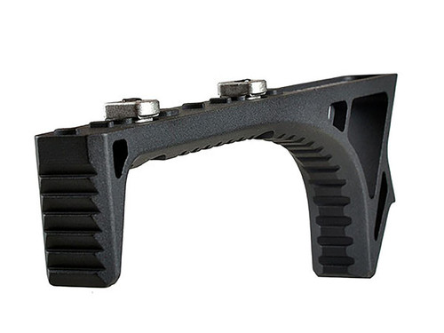 Strike Industries SI-LINK-CFG-BK LINK Curved Fore Grip in Black, ergonomic firearm accessory with ridged grip surfaces for enhanced control.