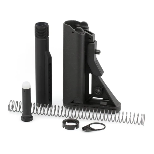 JE Machine Tech PS-ST7B+PS-BTMCombo JE Machine Made in USA Mil-Spec 223/5.56 Rifle SOPMOD Buttstock with Buffer Tube Kit Combo PS-ST7B+PS-BTMCombo