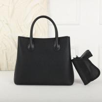 NcStar NcSTAR PURSE/PU/BLACK, black faux leather purse with two handles and a matching small pouch on a white background.