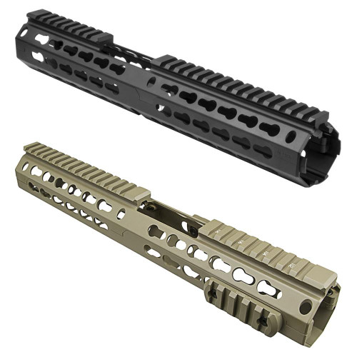 NcStar NcSTAR 223/5.56 Rifle KeyMod 13"L Carbine Extended Length Drop In Handguard Black or Tan 