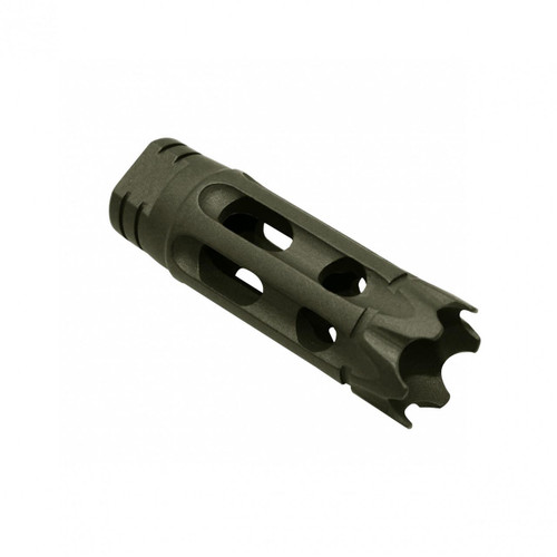 Tiger Rock Inc MZ-AR4-ODG Tiger Rock Inc. MZ-AR4-ODG AR-15/.223/5.56 Custom Ported Muzzle Brake - Cerakote OD Green MZ-AR4-ODG