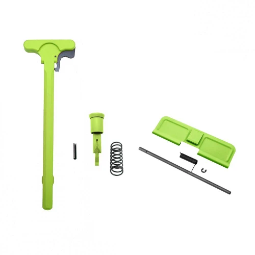 Tiger Rock Inc ACD-ZBG Tiger Rock Inc. ACD-ZBG 223/5.56 Rifle Charging Handle Forward Assist and Ejection Cover Door Cerakote Zombie Green ACD-ZBG