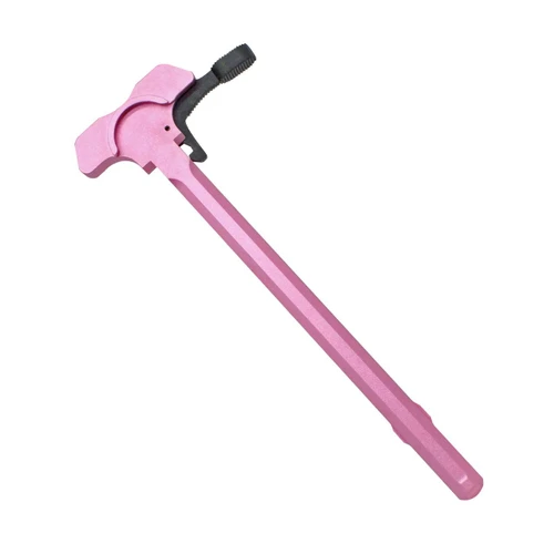 Tiger Rock Inc CHBH05-PB Tiger Rock Inc. CHBH05-PB 223/5.56 Rifle Battle Hammer Charging Handle Assembly w/ Oversized Latch -Pink Body and Black Latch CHBH05-PB