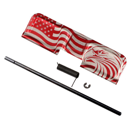 Tiger Rock Inc EDC-P9MM-R Tiger Rock Inc. EDC-P9MM-R 223/5.56 Rifle Patriotic Engraving W/ 9mm - RED EDC-P9MM-R