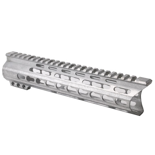  Tiger Rock Inc. FKMUS-10C-RAW AR-15 10" Super Slim Light Keymod Free Float Handguard  "C" Cut-RAW (MADE IN USA) 