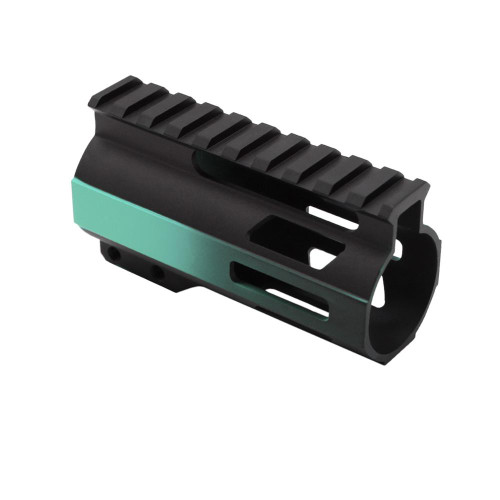Tiger Rock Inc FML-4-RGB-GRADIENT Tiger Rock Inc. FML-4-RGB-GRADIENT CERAKOTE GRADIENT ROBINS EGG| AR-15 4" M-Lok Super Slim Free Float Handguard W/ 2" & 3" M-Lok Rail Sections FML-4-RGB-GRADIENT