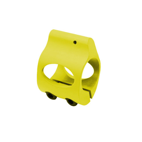 Tiger Rock Inc GB06-LEM Tiger Rock Inc. GB06-LEM .750 Low Profile Steel Gas Block with CLAMP-ON - Cerakote Lemon Zest GB06-LEM