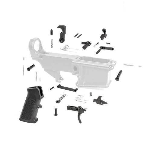 Tiger Rock Inc LPK308-17 Tiger Rock Inc. LPK308-17 AR-10/LR-308 Lower Parts Kit w/ Standard Grip & Trigger Guard LPK308-17