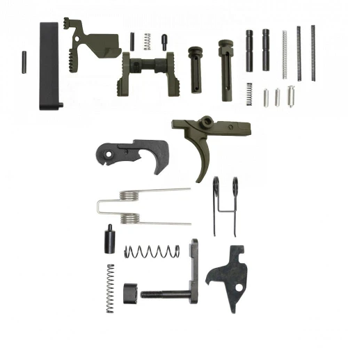 Tiger Rock Inc LPK-ODG-NG Tiger Rock Inc. LPK-ODG-NG CERAKOTE OD GREEN | 223/5.56 Rifle Lower Receiver Parts Kit (Without Grip & Screw) LPK-ODG-NG