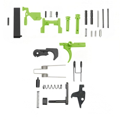 Tiger Rock Inc LPK-ZBG-NG Tiger Rock Inc. LPK-ZBG-NG CERAKOTE ZOMBIE GREEN | 223/5.56 Rifle Lower Receiver Parts Kit (Without Grip & Screw) LPK-ZBG-NG