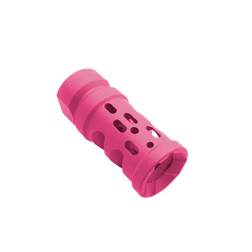Tiger Rock Inc MBR04D-PNK Tiger Rock Inc. MBR04D-PNK AR-15/.223/5.56 Ported Muzzle Brake Compensator ½x28- Cerakote Pink MBR04D-PNK