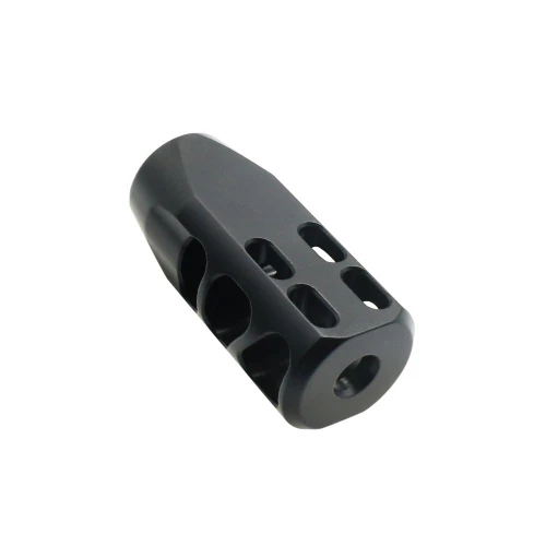Tiger Rock Inc MBR2FT Tiger Rock Inc. MBR2FT AR-15 Flat Tanker Ported Steel Muzzle Brake 1/2x28 BLACK NITRIDE (Made In USA) MBR2FT