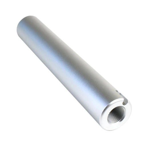 Tiger Rock Inc MBR308S Tiger Rock Inc. MBR308S AR-10/LR-308 6" Aluminum Blank Muzzle Brake for 5/8"x24 Pitch -Silver MBR308S