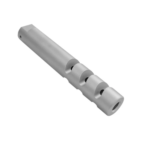 Tiger Rock Inc MBR9-3P-S Tiger Rock Inc. MBR9-3P-S AR-9/9x19 6" Muzzle Brake with Six Ports for 1/2"x36 Pitch -Silver MBR9-3P-S