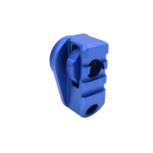  Tiger Rock Inc. PSAP02-DBL Aluminum Bufferless Stock Adapter- QD hole and Picatinny Rail - Blue 