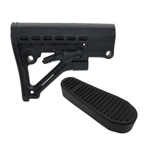  Tiger Rock Inc. ST002+BT003 AR Elemental Frame Carbine Buttstock- Commercial and Buttpad 