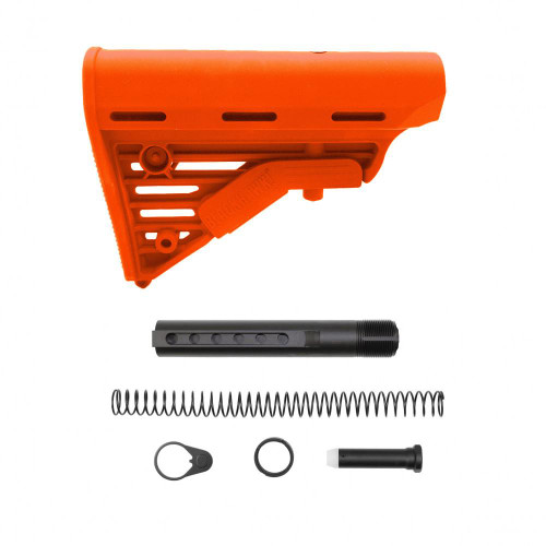  Tiger Rock Inc. ST002MBH-ORG+ST007M CERAKOTE ORANGE | 223/5.56 Rifle Blackhawk Knoxx Buttstock and Complete Buffer Tube Kit | Mil-Spec 