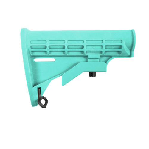 Tiger Rock Inc ST003M-RGB Tiger Rock Inc. ST003M-RGB AR-15 Collapsible Standard Version Stock Body-Mil Spec- Cerakote Robins Egg ST003M-RGB