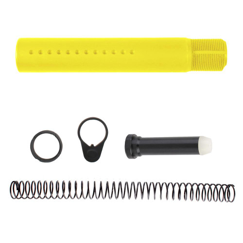 Tiger Rock Inc ST007P(T-K-LEM)-NO-T-OS Tiger Rock Inc. ST007P(T-K-LEM)-NO-T-OS AR-15 .223/5.56 Complete Dimpled Pistol Buffer Tube Kit- NO FOAM- Cerakote Lemon Zest ST007P(T-K-LEM)-NO-T-OS