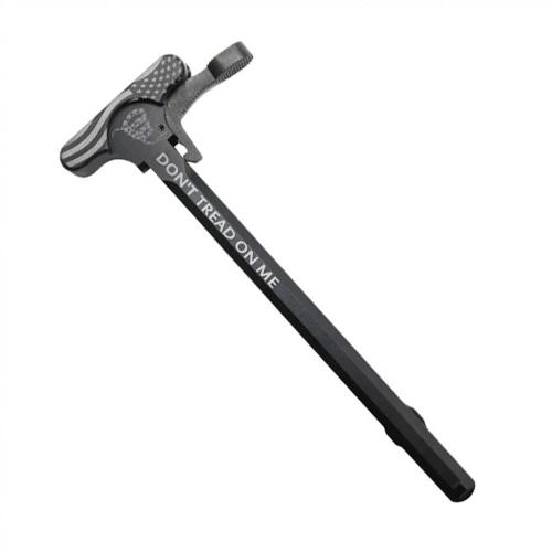 Tiger Rock Inc CH223-U5-LATCH-05 Tiger Rock Inc. AR-15 Tactical Charging Handle - U5 - Over-sized Grooved Latch - Don't Tread on Me CH223-U5-LATCH-05