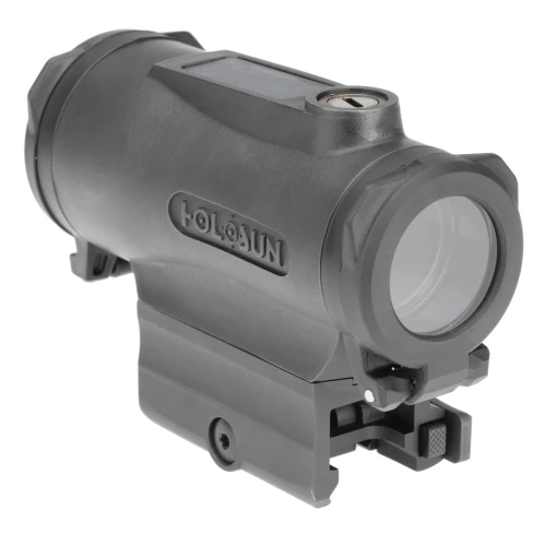 Holosun Technologies Holosun HE530C-GR ELITE TI 30MM MRS Green Solar Sight, tactical high-performance optic for rifles and carbines with a durable black finish and solar battery technology.