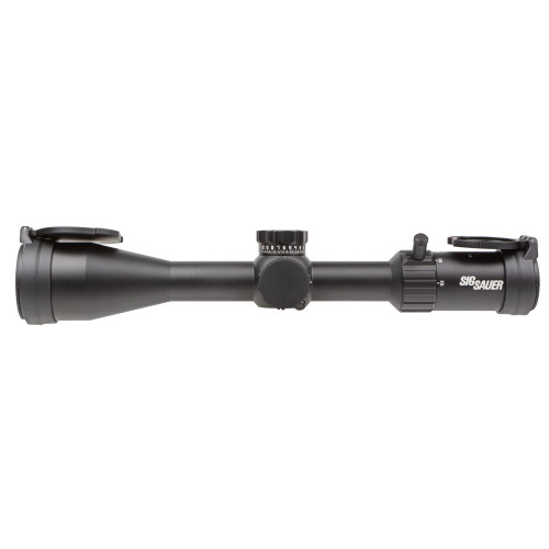 Sig Sauer WHISKEY4 5-20X50 FFP MOA MLHNT Riflescope - Precision Hunting Optics, black riflescope with adjustable turrets and lens cap
