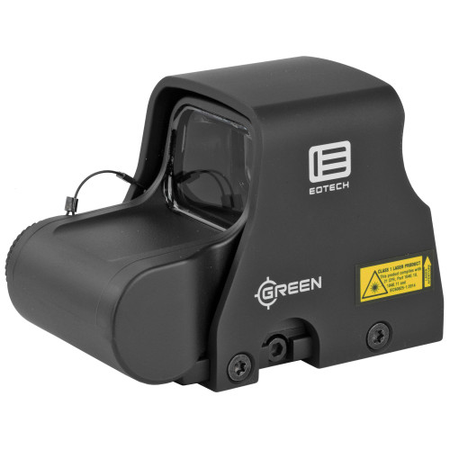 EOTECH XPS2-0GRN Holographic Weapon Sight - Ultra-Compact Green Reticle for Fast Target Acquisition, close-up view showing black body and aiming window.