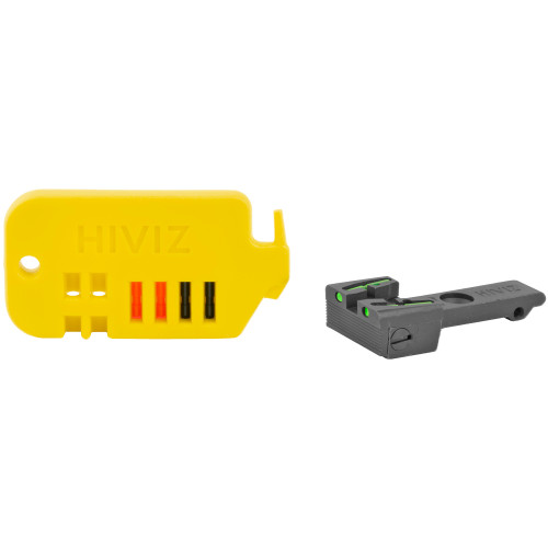 Hi-Viz - RGRAD211 - Hiviz Adj Rear Sight Rug Rvlvr Gr/rd