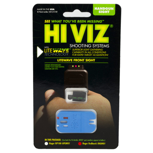 Hi-Viz - RHLW01 - Hiviz Red Hawk Front Sight