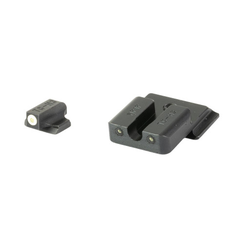 TRUGLO TG-TG231MP1W Tritium Pro Night Sights - Ultimate Visibility for Day and Night Shooting, black fiber-optic sights for firearms.