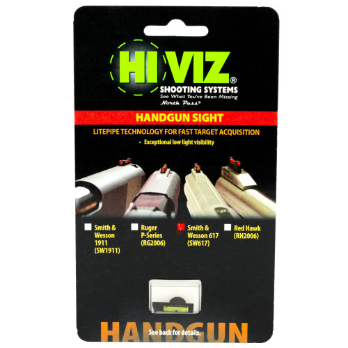 Hi-Viz SW617-G Green Front Sight for Smith & Wesson 617, 647, 648 - Enhanced Accuracy and Visibility